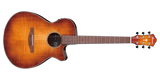 Ibanez - AEG70 Acoustic/Electric Guitar - Vintage Violin High Gloss