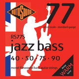 Rotosound - Jazz Bass 77 Monel Flatwound Bass Set 40-90 - Diapason court