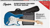 Squier - Pack Affinity Stratocaster HSS avec housse de transport 15G - Bleu Lake Placid