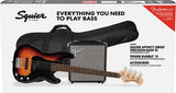 Squier - Pack basse Affinity PJ avec Rumble 15 et housse de transport - Sunburst 3 couleurs