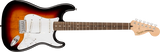 Squier - Stratocaster série Affinity, touche en laurier - Sunburst 3 couleurs