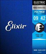 Cordes Elixir - Cordes électriques POLYWEB Super Light