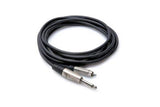 Câble d'interconnexion asymétrique Hosa Pro, jack 6,35 mm TS vers RCA, 3 m