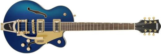 Guitares Gretsch - G5655TG Electromatic Center Block Jr. Single-Cut avec Bigsby et accastillage doré, touche en laurier - Azure Metallic