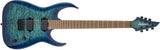 Jackson Guitars - Pro Series Signature Misha Mansoor Juggernaut HT6QM, touche en érable caramélisé - Chlorine Burst