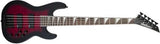 Jackson Guitars - JS Series Concert Bass JS3VQ, Amaranth Fingerboard - Transparent Red Burst