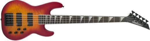Jackson Guitars - JS Series Concert Bass JS3VQ, Amaranth Fingerboard - Cherry Burst