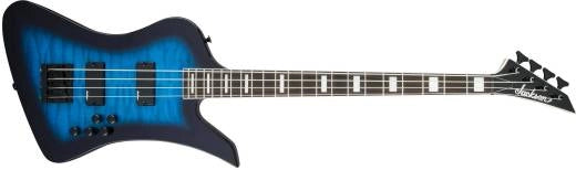 Jackson Guitars - Série JS Kelly Bird JS3Q, touche amarante - Bleu transparent