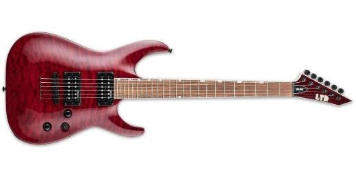 ESP Guitars - Guitare électrique LTD MH-200QM NT - Cerise noire transparente