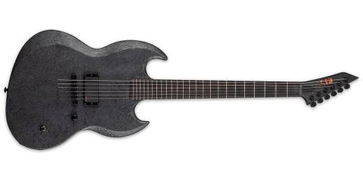 ESP Guitars - Guitare électrique Signature LTD RM-600 Reba Meyers avec étui - Marbre noir satiné