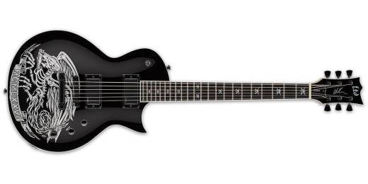 ESP Guitars - Guitare électrique LTD WA-Warbird avec étui - Noir avec graphisme