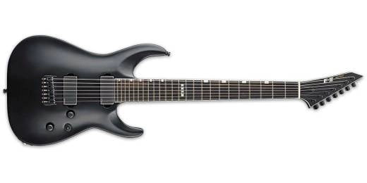 ESP Guitars - Guitare électrique baryton 7 cordes Hipshot E-II Horizon NT-7B - Noir satiné