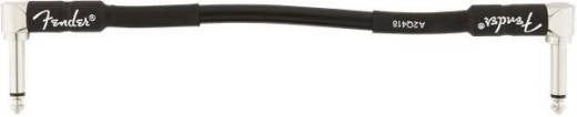 Câble d'instrument professionnel Fender, coudé, 6 conducteurs, noir