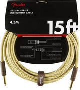 Câble d'instrument Fender Deluxe, 15 pouces, tweed