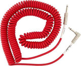 Câble bobinage Fender d'origine, coudé, 30 pouces, rouge Fiesta