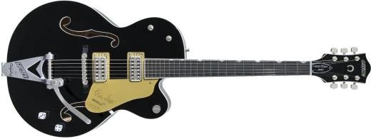 Guitares Gretsch - G6120T-BSNSH Brian Setzer Signature Nashville Hollow Body avec Bigsby, touche en ébène - Vernis noir