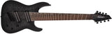 Jackson Guitars - Série X Soloist Arch Top SLATX8Q MS, touche en laurier, multi-échelles - Transparent Black Burst