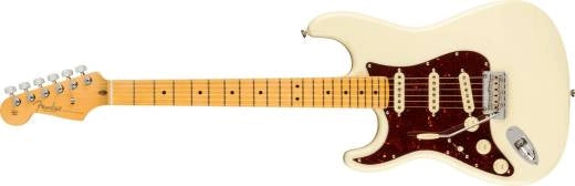 Fender - American Professional II Stratocaster pour gaucher, touche en érable - Blanc olympique