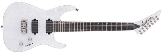 Jackson Guitars - Pro Series Soloist SL7A MAH HT, touche ébène - Blanc licorne