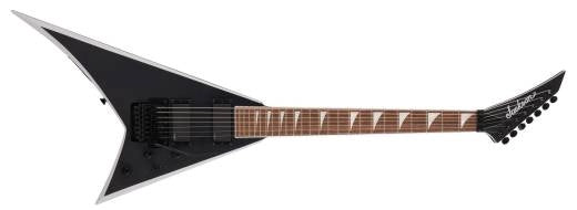 Jackson Guitars - Série X Rhoads RRX24-MG7, touche en laurier - Noir satiné avec biseaux gris apprêt