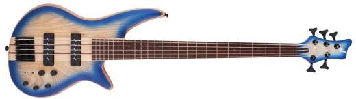 Jackson Guitars - Pro Series Spectra Bass SBA V, touche en jatoba caramélisé - Blue Burst