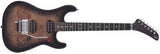 EVH - 5150 Series Deluxe Poplar Burl, Ebony Fingerboard - Black Burst 5108002557