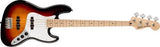 Squier - Série Affinity Jazz Bass, touche en érable - Sunburst 3 couleurs