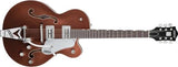 Gretsch Guitars - G6118T Players Edition Anniversary Hollow Body with String-Thru Bigsby - Two-Tone Copper Metallic/Sahara Metallic