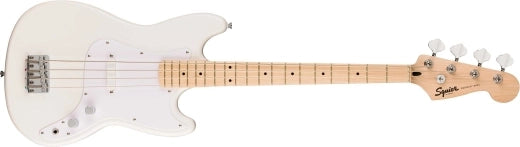 Squier - Sonic Bronco Bass, touche en érable - Blanc arctique