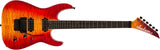 Jackson Guitars - Série Pro Plus Dinky DKAQ, touche en ébène - Firestorm