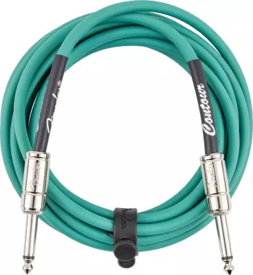 Câble pour instrument Fender Contour 10 - Vert Sherwood