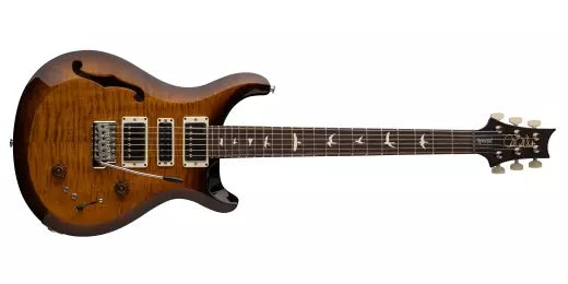 PRS Guitars - Guitare électrique semi-creuse S2 Special avec housse - Black Amber