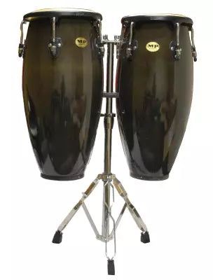 Mano Percussion - Conga Set 10 & 11 with Stand - Black
