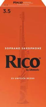 Anches de saxophone soprano RICO by D'Addario - RIA2535 - 3 1/2, paquet de 25