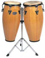 Mano Percussion - Jeu de congas 10 et 11 avec support - Naturel