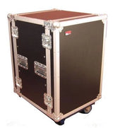 Gator - Boîtier audio standard 14U pour rack routier avec roulettes