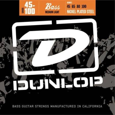 Dunlop - Nickel Plated 4 String Bass Set - Medium-Light  (45-100)
