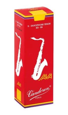 Anches de saxophone ténor Vandoren - Java Red (5/boîte) - 2,5