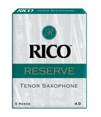 RICO par D'Addario - Anches de saxophone ténor Rico Reserve, force 4.0, paquet de 5