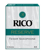 RICO par D'Addario - Anches de saxophone ténor Rico Reserve, force 4.0, paquet de 5
