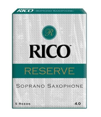 RICO par D'Addario - Anches de saxophone soprano Rico Reserve, force 4.0, paquet de 5