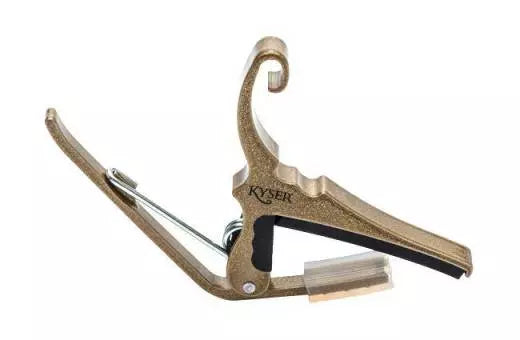 Kyser - Capodastre à changement rapide pour guitare acoustique 6 cordes - Or