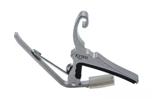 Kyser - Capodastre à changement rapide pour guitare acoustique 6 cordes - Argent