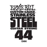Corde de guitare simple Ernie Ball en acier inoxydable, calibre personnalisé - .044