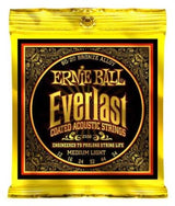 Cordes de guitare Ernie Ball Everlast Coated 80/20 - Medium Light