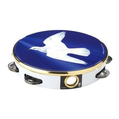 Remo - 8 Praise Tambourine, Religious Dove - Single Row