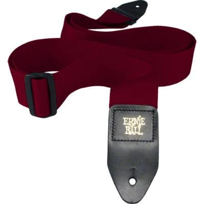 Sangle de guitare Ernie Ball en polypropylène, bordeaux