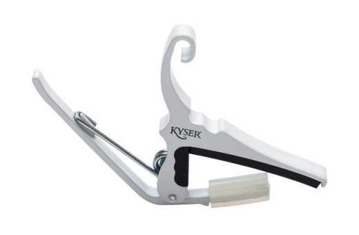 Kyser - Capodastre à changement rapide pour guitare acoustique 6 cordes - Blanc pur