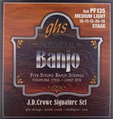 Cordes GHS - Jeu de banjo 5 cordes en acier inoxydable - Léger