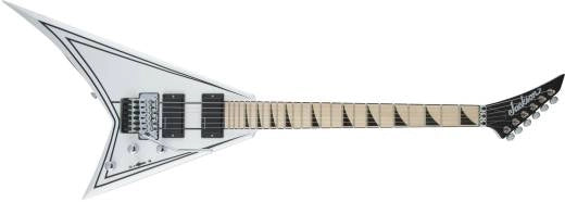Jackson Guitars - Série X Rhoads RRX24, touche en érable, blanc neige avec rayures noires